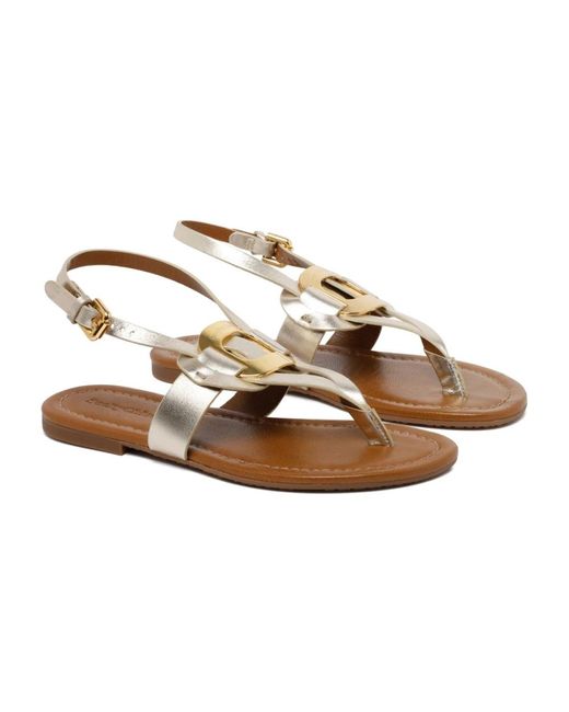 See By Chloé Brown Flat Sandals