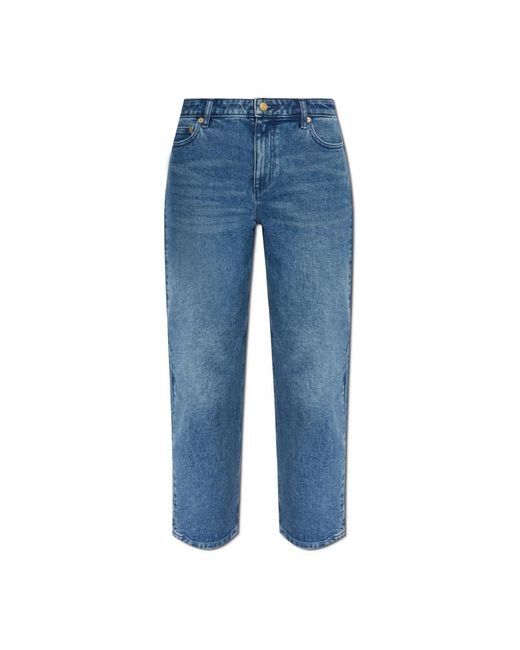 Michael Kors Jeans ,Blauw ,Denim Straight-Leg Jeans in het Blue