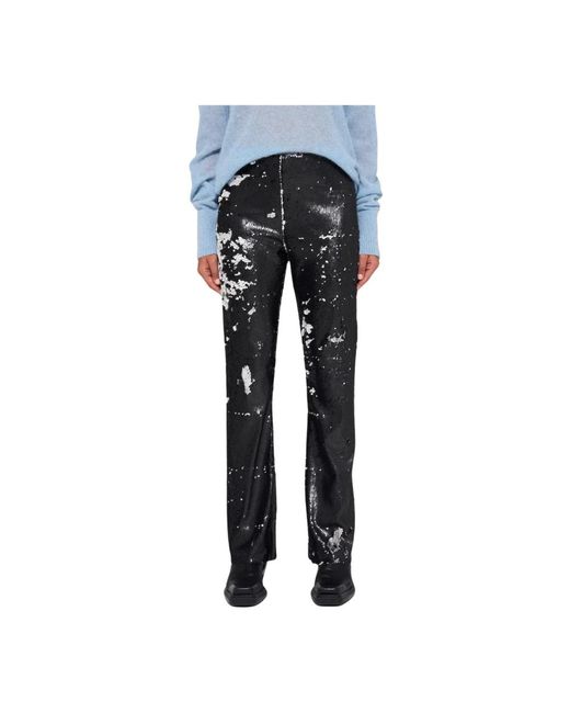 10Days Blue Pailletten flared leggings