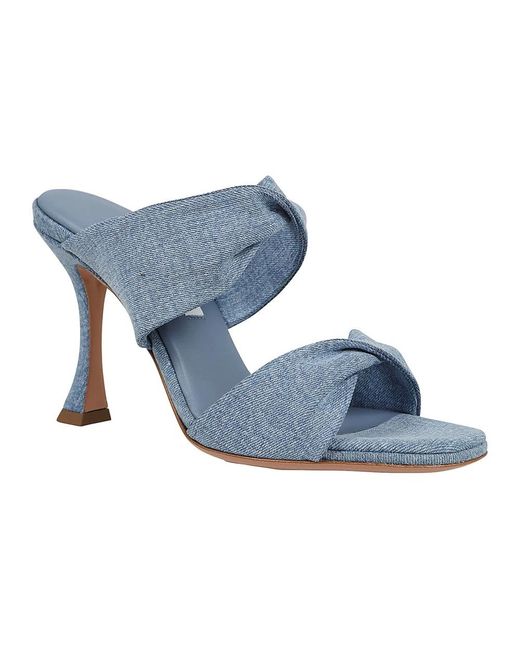 Aquazzura Blue High Heel Sandals