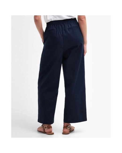 Barbour Blue Wide-leg christie trousers