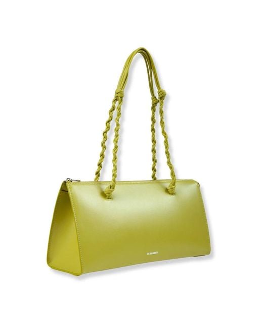 Jil Sander Yellow Shoulder Bags