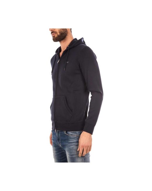 Armani Jeans Black Zip-Throughs for men