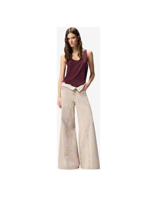 Pinko Natural Wide Jeans