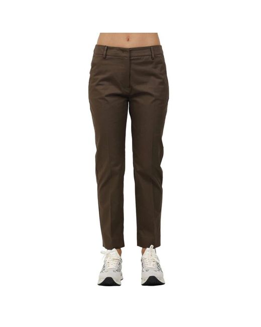 Weekend by Maxmara Brown Stretch-Gabardine-Hose
