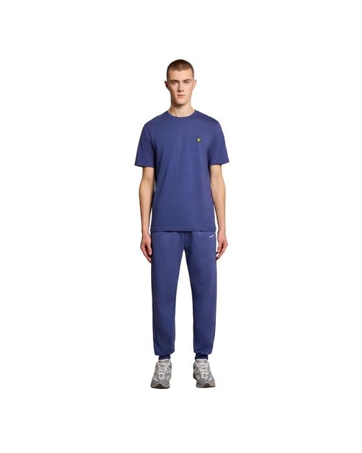 Lyle & Scott Fitness ,Blauw ,Ergonomic Seam Slim Jogger in het Blue voor heren