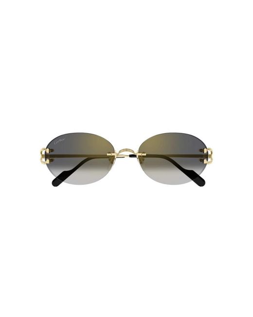 Cartier Metallic Sunglasses