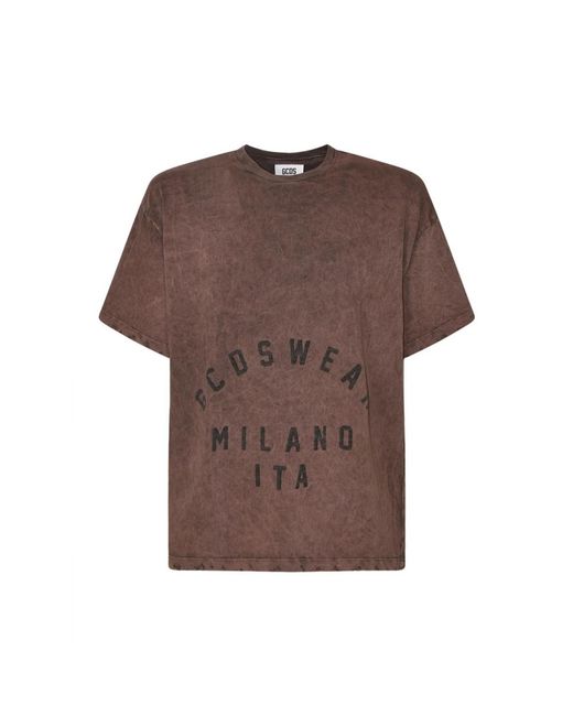 Gcds Brown T-Shirts for men