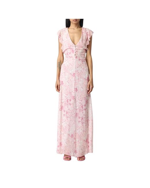 Maxi Dresses Patrizia Pepe de color Pink