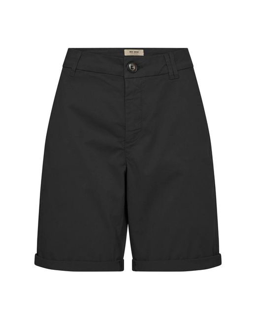 Mos Mosh Black Casual Shorts