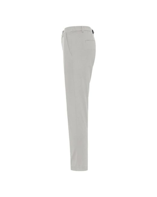 DUNO Gray Slim-Fit Trousers for men