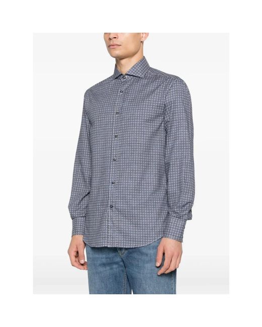 Brunello Cucinelli Blue Casual Shirts for men