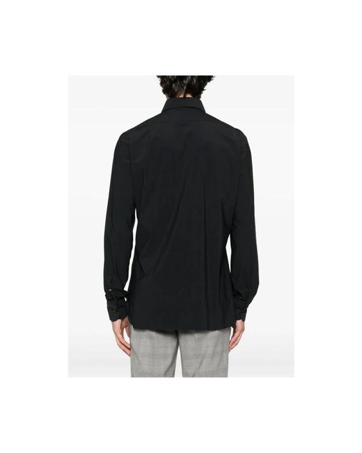Barba Napoli Black Formal Shirts for men