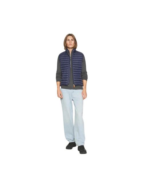 Save The Duck Blue Vests for men