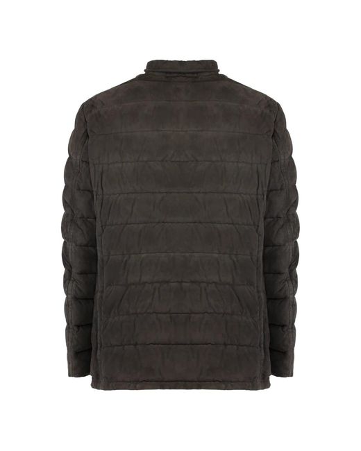 Moorer Wildleder Daunenjacke Mit Taschen in Black für Herren