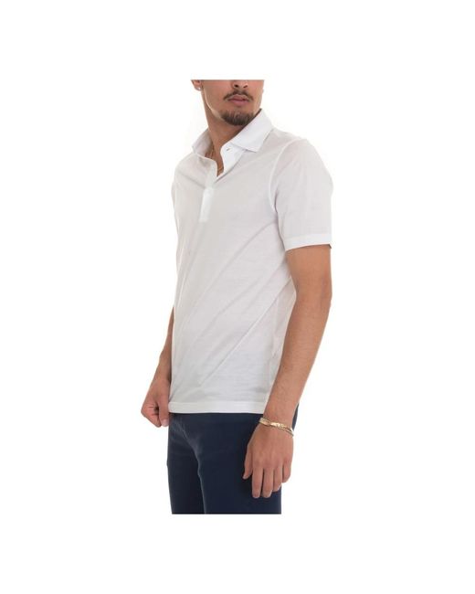 Gran Sasso White Polo Shirts for men