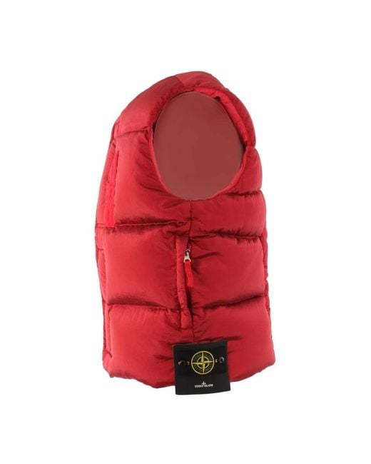 Stone Island Red Vests for men