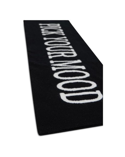 Alberta Ferretti Black Winter Scarves