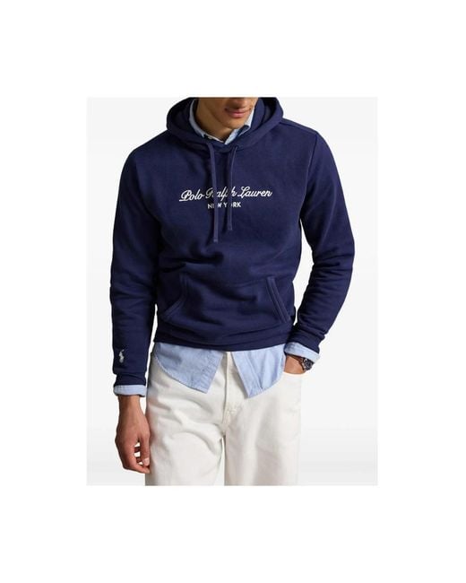 Ralph Lauren Blue Hoodies for men