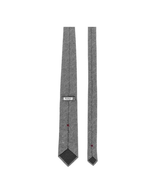 Brunello Cucinelli Graue krawatten in Gray für Herren