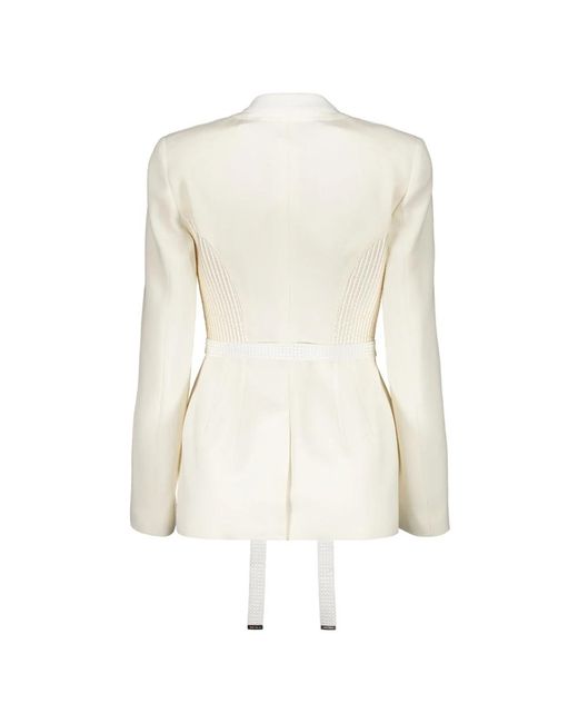 Burberry Natural Strukturierter zweiknopf-blazer