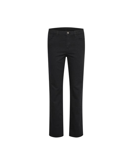 Boot-Cut Jeans Kaffe de color Black