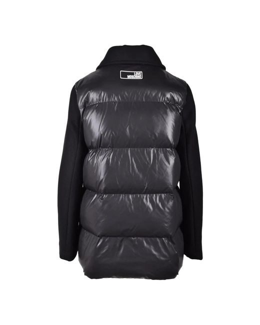 Love Moschino Black Winter Jackets