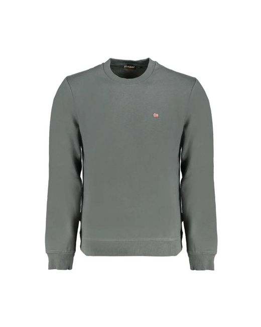 Napapijri Crew Neck Sweatshirt in het Gray voor heren