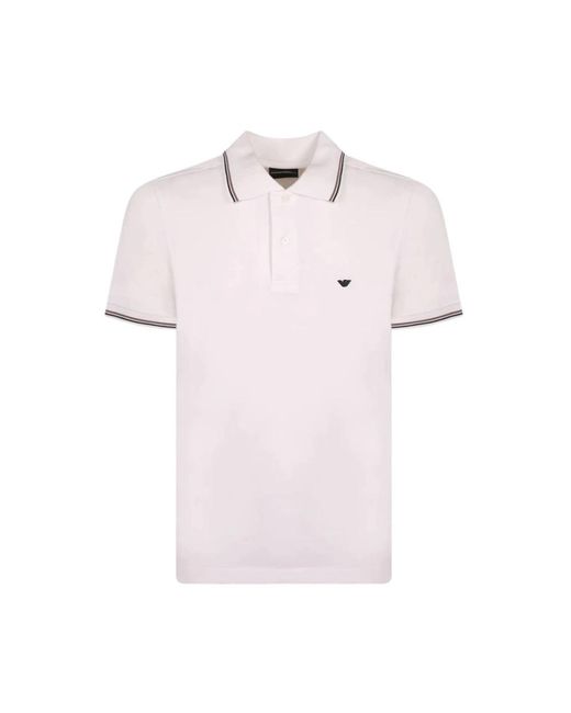 Emporio Armani Pink Polo Shirts for men