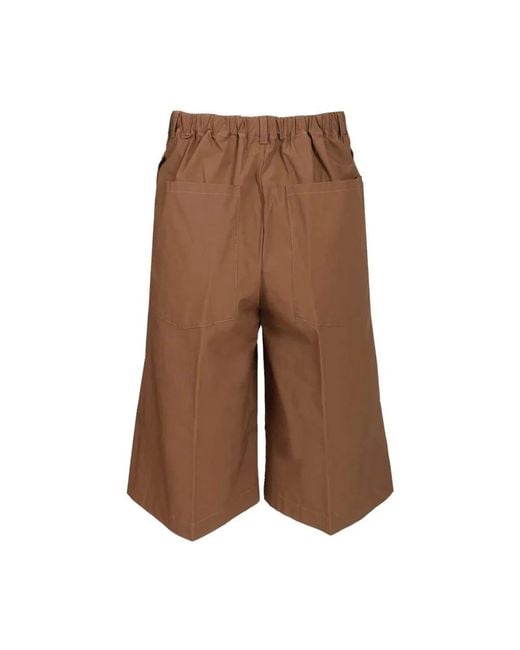 Barena Brown Long Shorts