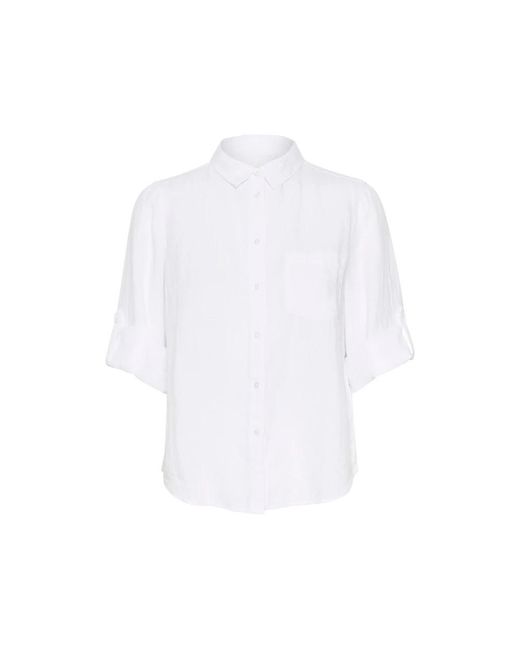 Part Two Cindiepw Sh Blouse in het White