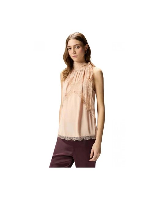 Pinko Natural Sleeveless Tops
