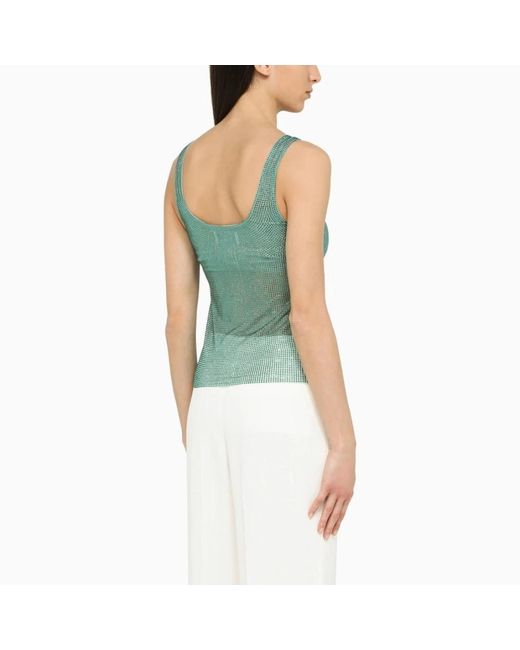 GIUSEPPE DI MORABITO Green Sleeveless Tops