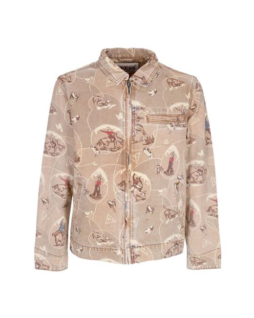 Guess Natural Workwear Jacket Go Printed Work Jacket for men