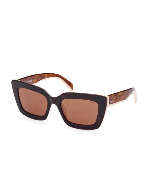 Emilio Pucci Brown Sunglasses