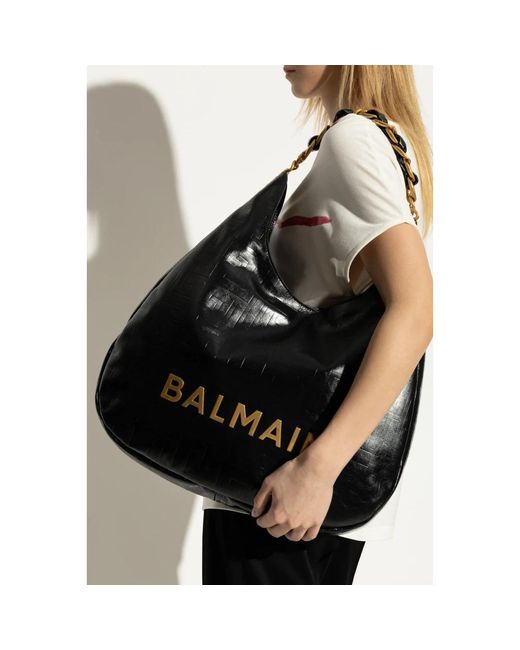 Balmain Shoulder Bags in het Black