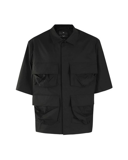 Shirts > short sleeve shirts Y-3 pour homme en coloris Black