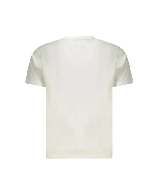 North Sails Tops ,Wit ,Katoen Wit Katoenen T-Shirt in het White voor heren