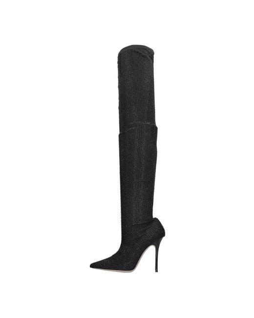 Gedebe Black Over-The-Knee Boots