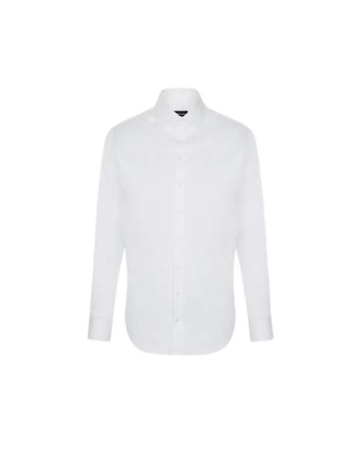 Emporio Armani White Formal Shirts for men