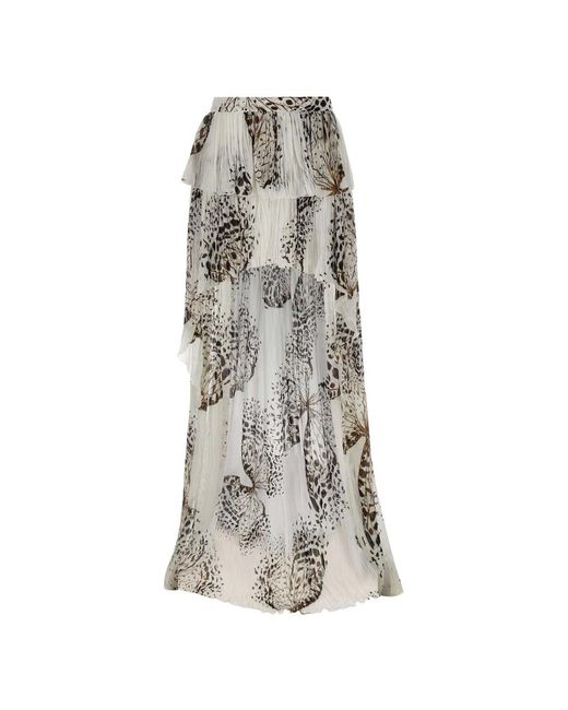 Blumarine Gray Maxi Skirts