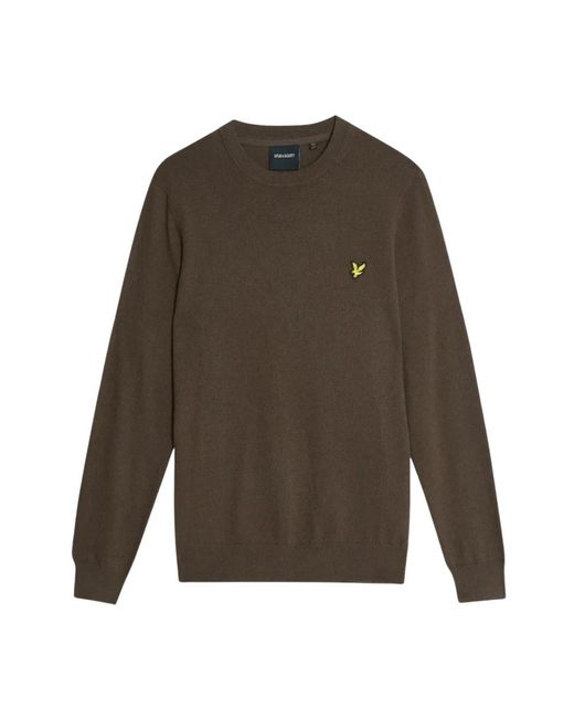 Lyle & Scott Green Round-Neck Knitwear for men
