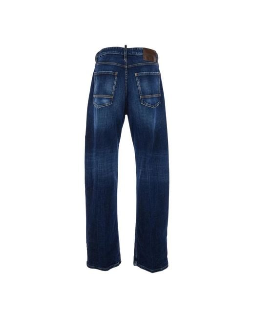DSquared² Blue Loose-Fit Jeans for men