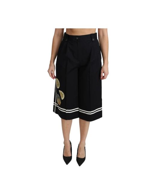 Dolce & Gabbana Black Bermudas