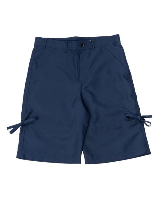 Comme des Garçons Marineblaue polyester-shorts in Blue für Herren
