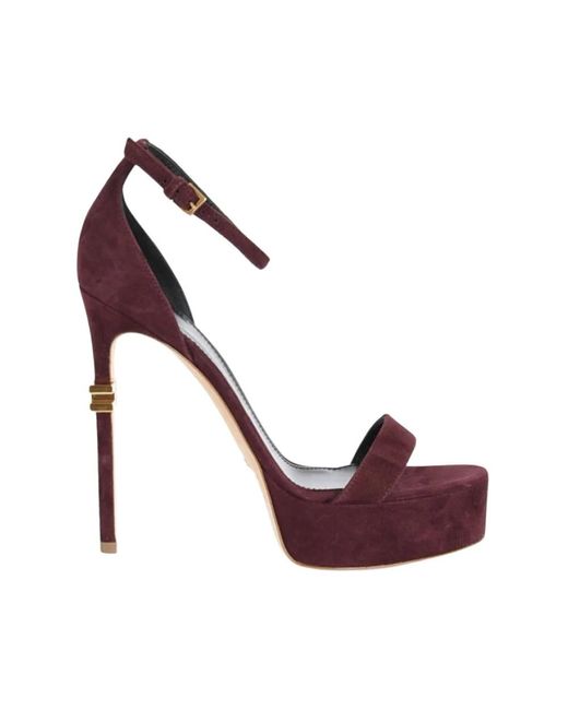 Elisabetta Franchi Purple High Heel Sandals