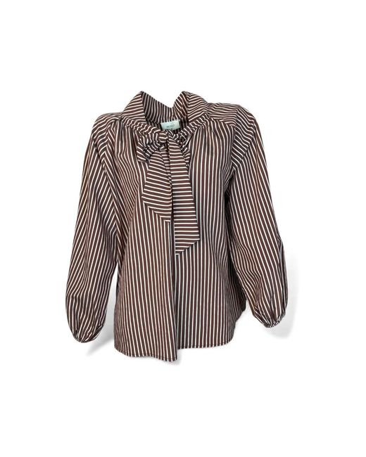 Blouses ViCOLO de color Brown