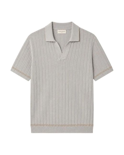 Daniele Fiesoli Gray Polo Shirts for men