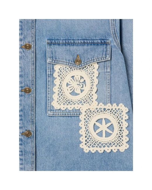 Denim Shirts Alanui de color Blue