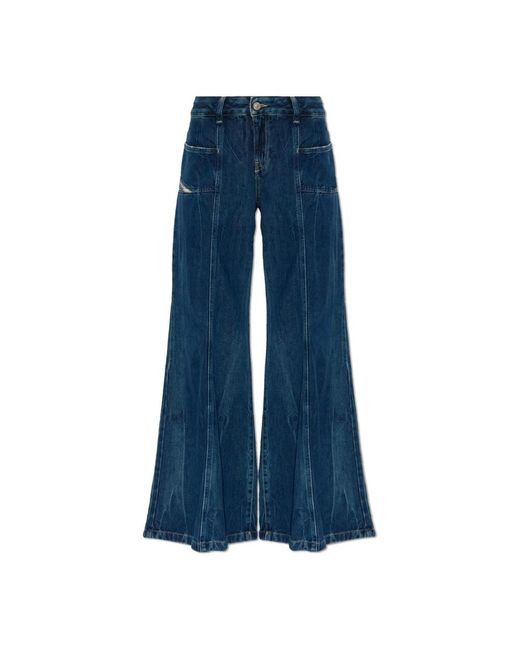 Wide Jeans DIESEL de color Blue